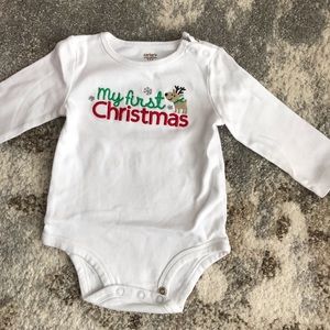 9 months First Christmas Holiday onesie Carters